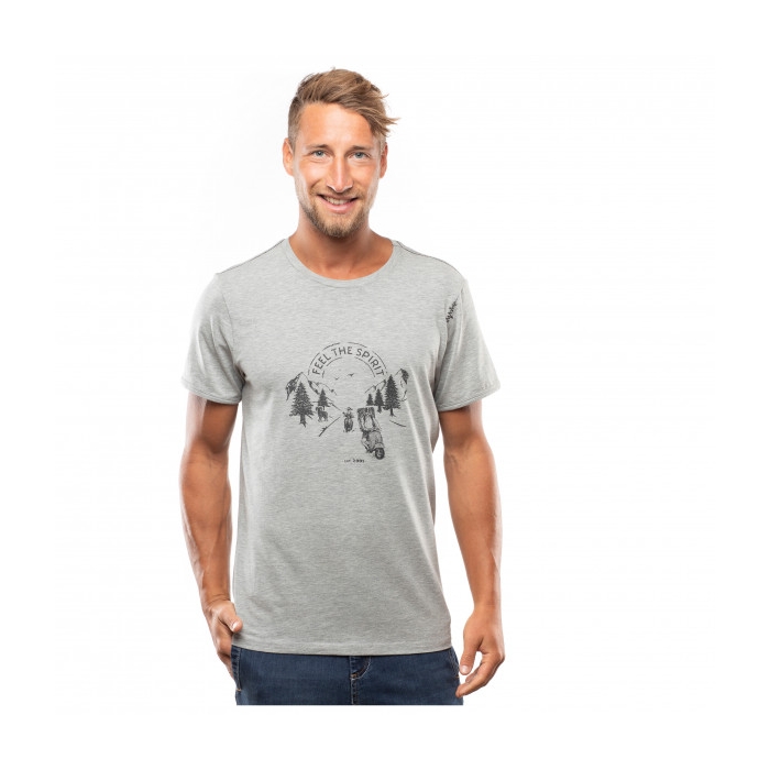 T-shirt męski Chillaz FEEL THE SPIRIT GREY MELANGE